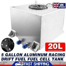 20L/5 Gallon Aluminum Racing Drift Fuel Fuel Cell Tank 20L + Cap Foam Outside UK