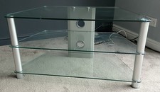 Glass Corner TV Stand Unit