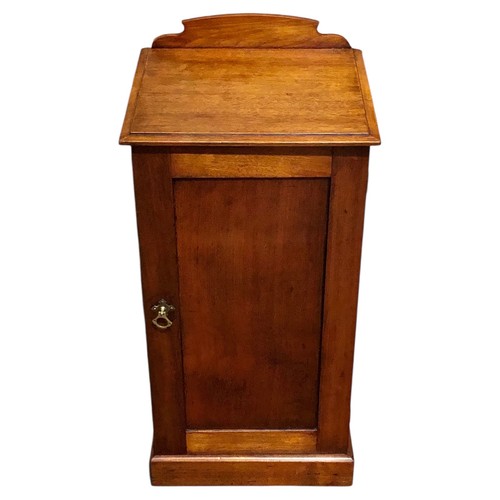 Edwardian walnut bedside - edwardian,