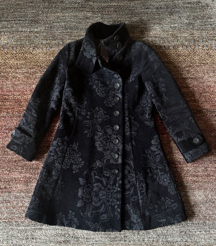 Desigual black floral jacquard - desigual,
