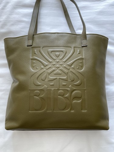 Biba olive leather tote - biba,
