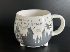 Harry Potter “Happy Christmas” Silhouette Cauldron Shaped Ceramic Mug Asda