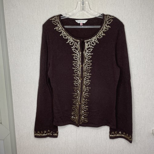 East cardigan brown - , wool