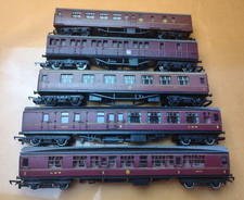 Rake of OO Gauge LMS Crimson Coaches x 5. Job Lot with NO Reserve
