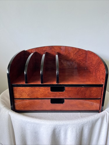 Vintage burl secretary - vintage,