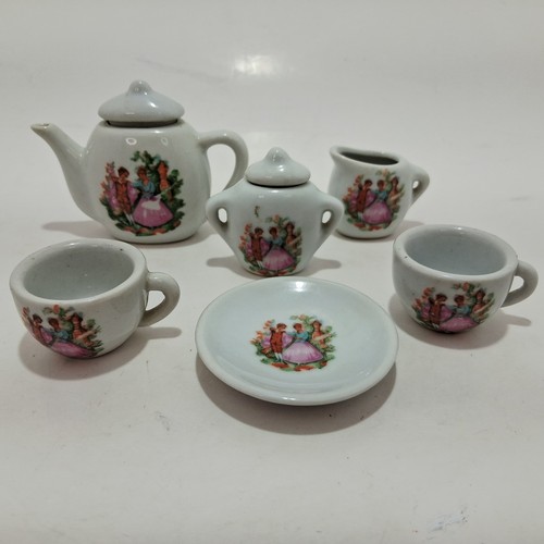 Mini tea set play dishes - tea,