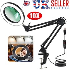 10X LED Magnifier Glass Desk