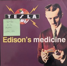 Tesla Edison's Medicine Vinyl Record VG+/VG GFST13 1991