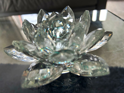 Clear crystal faceted - clear,