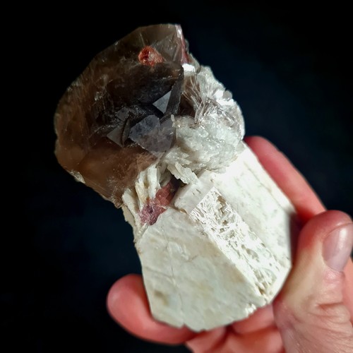Smoky quartz tourmaline - smoky,