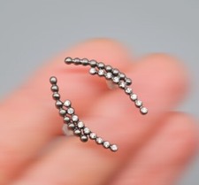 Kranz & Ziegler Danish Oxidized 925 Sterling Silver Stud Earrings