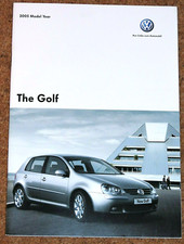 2004-05 VW GOLF Mk5 Sales Brochure inc GTI, GT, Sport, S, TDI, SDI - Excellent