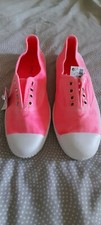 New Next Canvas Pumps Trainers, Bright Pink Size 2