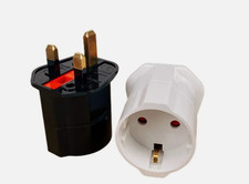 EU to UK Adapter 13A 2 Pin to