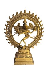Vintage brass nataraja statue - vintage,