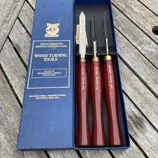 Set of 3 Record Power HSS Wood turning Tools - Boxed