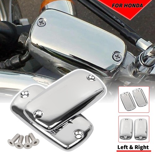 Chrome master cylinder - chrome, lids