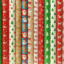 40 M Christmas Traditional Cute Wrapping Paper roll