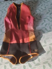 Roxy Size 6 Swimming Costume In Wet Suit Material Used Twice