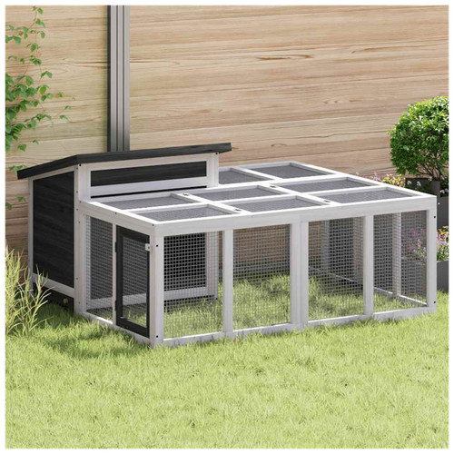 Rabbit hutch grey - rabbit, solid