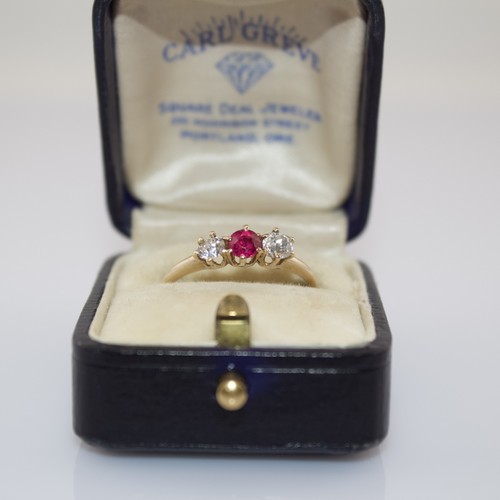 Victorian 14k old cut diamond - victorian,