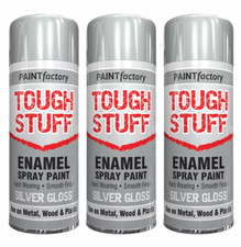 3 x TOUGH STUFF SILVER GLOSS