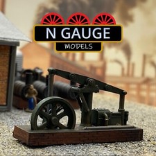 PAINTED - N Scale Gauge Victorian Beam Engine 1:148 (Steam Factory Equipment