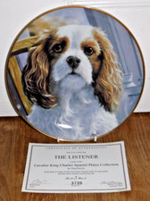Danbury Mint Plate Cavalier King Charles Spaniel Paul Doyle The Listener