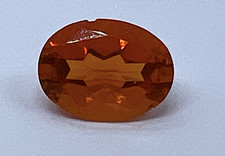 Natural Mexican fire facetted oval Opal 8x6mm - Aprx 0.80ct