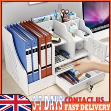 Desk Organiser Stationery Pen Pencil Holder Tidy Storage For Office Home Dorm UK