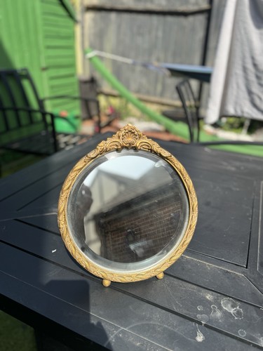 Vintage bevelled edge oval - vintage,