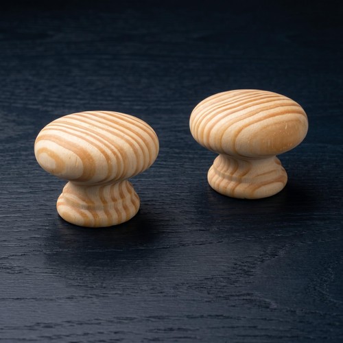 Solid pine wood cabinet - wood, knobs