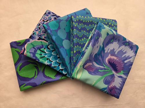 Fat quarters blue kaffe - 5,