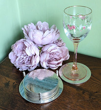 6 ORNATE MID CENTURY SILVER