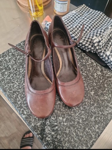 Clarks leather mary jane shoes - clarks,