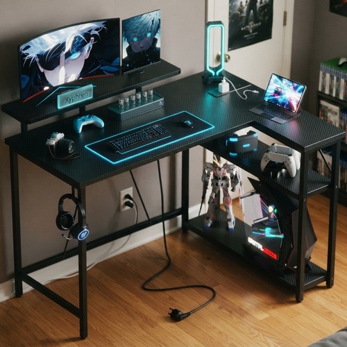 Shaped gaming desk - l,