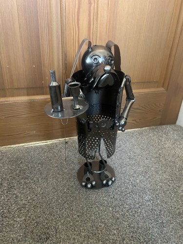 Dog waiter wine - waiter, holder-