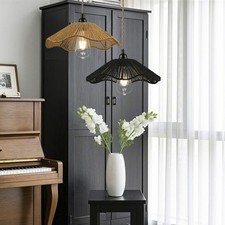 RetroL faux rattan lampshade