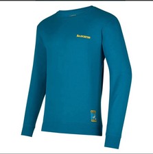 La Sportiva Climbing on the Moon Sweatshirt Mens Small Blue - New with Tags