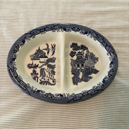 Churchill blue willow pattern - blue,