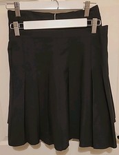 George Asda Girl's Black Pleated  School Skirts x2, Size: UK 8