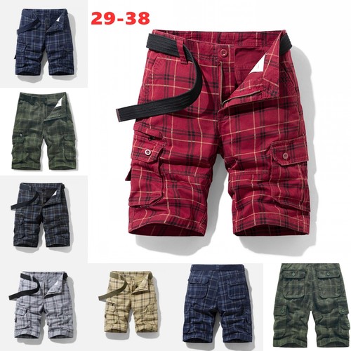 Mens plaid multi pocket - multi,