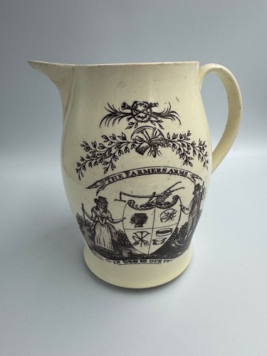 Antique creamware jug - creamware,