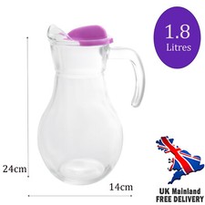 Lipped Glass Jug 1.8Litre