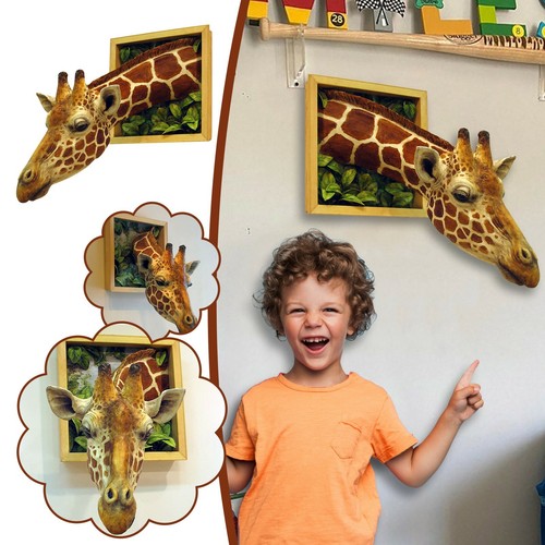Giraffe head wall - head, statue