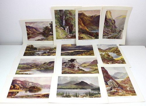 1915 lake district antique - lake,