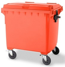 1100 Wheelie Bin Red EN840