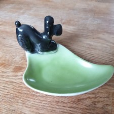 Poodle Black Dog Puppy Vintage Tosca Black Poodle Pin Dish Excellent Condition