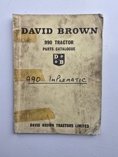DAVID BROWN 990 IMPLEMATIC TRACTOR PARTS CATALOGUE - AVERAGE