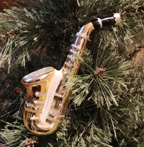 Blown glass saxophone - blown,